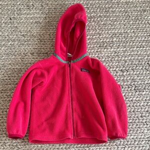 Patagonia Kids Bright Pink Fleece Hoodie